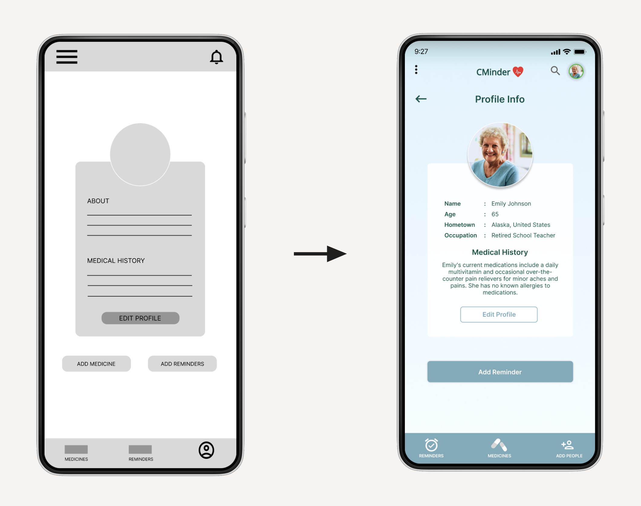 CMinder App- Mockup 2
