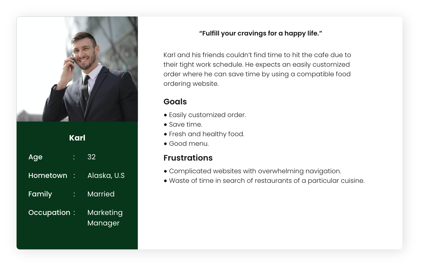 Persona Karl- Hometown website